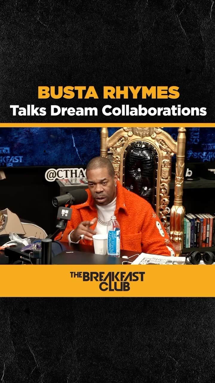 クラウディア・ジョーダンのインスタグラム：「🚨 @BustaRhymes has worked with almost everyone in the business, but there are a few names he would love to collaborate with! Tap in 🔊」