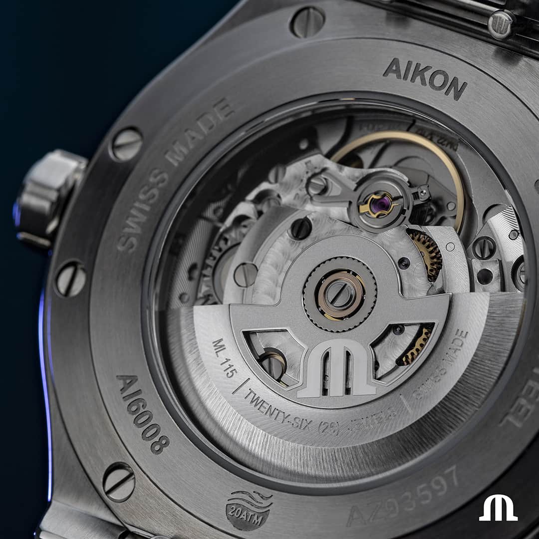 モーリスラクロアのインスタグラム：「The perfect fusion of urban style, Swiss craftsmanship, and creativity, the #AIKON Automatic Date 42mm embodies unparalleled perceived value. #BeYourAIKON #YourTimeIsNow #PulseOfTheCity」