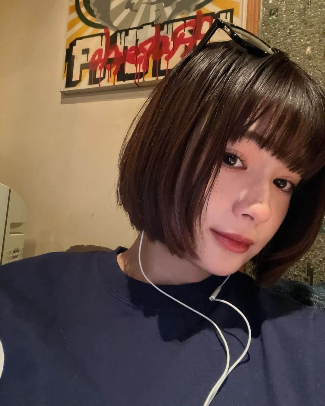 椎名亜美のインスタグラム：「ちょっと気持ち髪の毛伸びた？🙃」