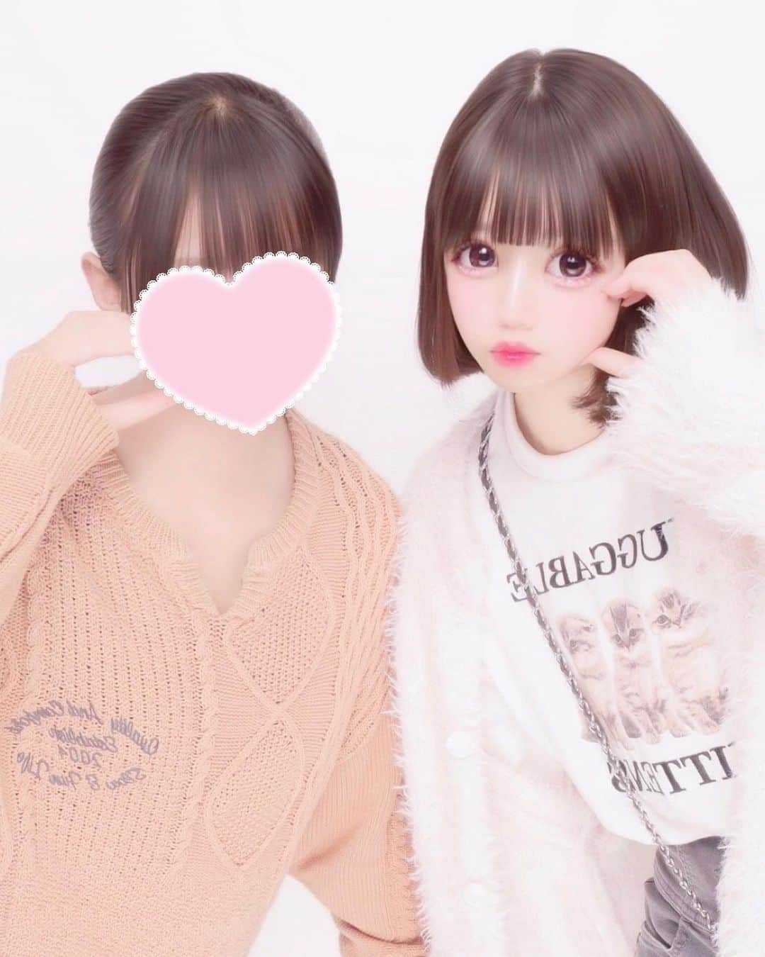 伊藤沙音のインスタグラム：「🧁🐰  親友ちゃんと久しぶりのプリ🪄 機種はpurimaniaだよ‪♡´-   #伊藤沙音 #nicola #ニコモ #ニコラ12月号発売中 #purimania   コメ返してるよ😽」