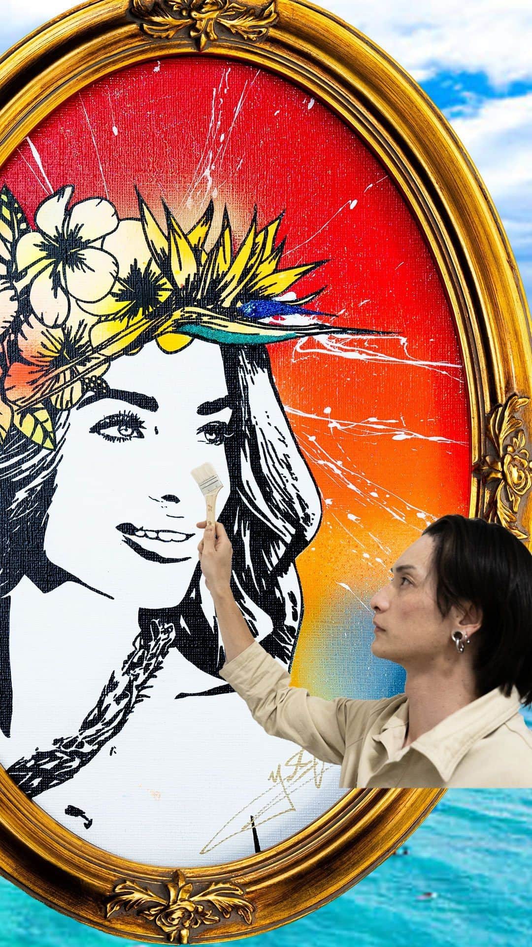 画家　小野裕人　ジグレー版画限定品　薔薇〜「感謝」〜 画家小野裕人ジグレー版画限定品薔薇〜「感謝」〜