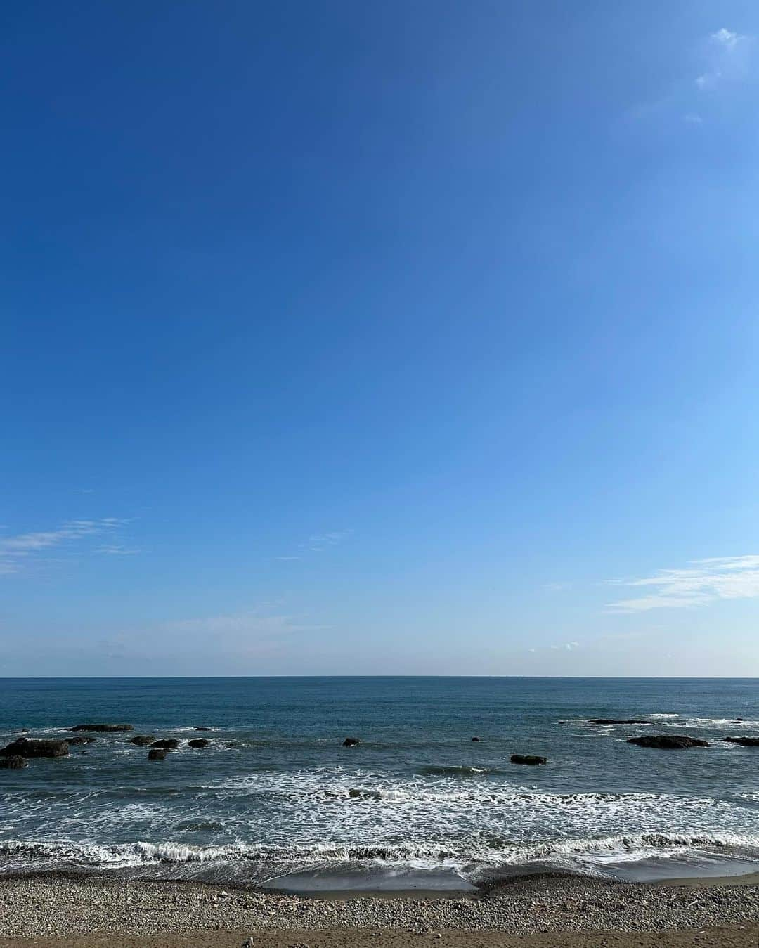 佐久間一行のインスタグラム：「シンプル海  #海 #sea #茨城県」