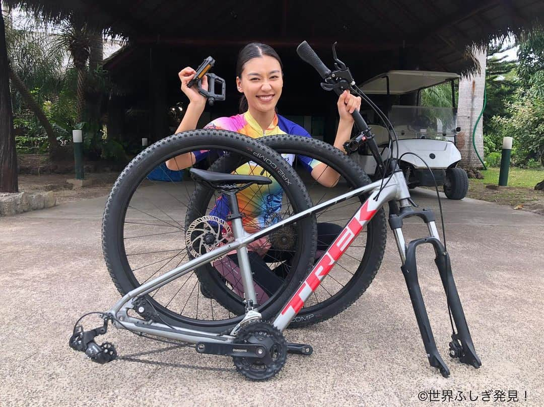 TBS「世界ふしぎ発見！」のインスタグラム：「実は #ニューカレドニア は 自転車愛好家の聖地🚴‍♀️🚴🚴‍♂️✨  自転車イベントが多く開催されています！ 今回、ミステリーハンター松本優さんも 1日だけレースに参加することに🔥  写真は、 レース前気合十分💪笑顔の優さん😆  このあと、 悲劇が待っているとも知らずに、、、  🥶  #ふしぎ発見 #土曜よる9時 #日本から一番近いフランス🇫🇷 #roadbike #roadcycling #roadbikelife #ロードバイク #ロードバイク女子 #ロードバイク好きな人と繋がりたい #ロードバイクのある風景 #アウトドア女子 #アウトドア派 #自転車女子 #自転車のある風景 #newcaledonia #trip #vacation #adventure」