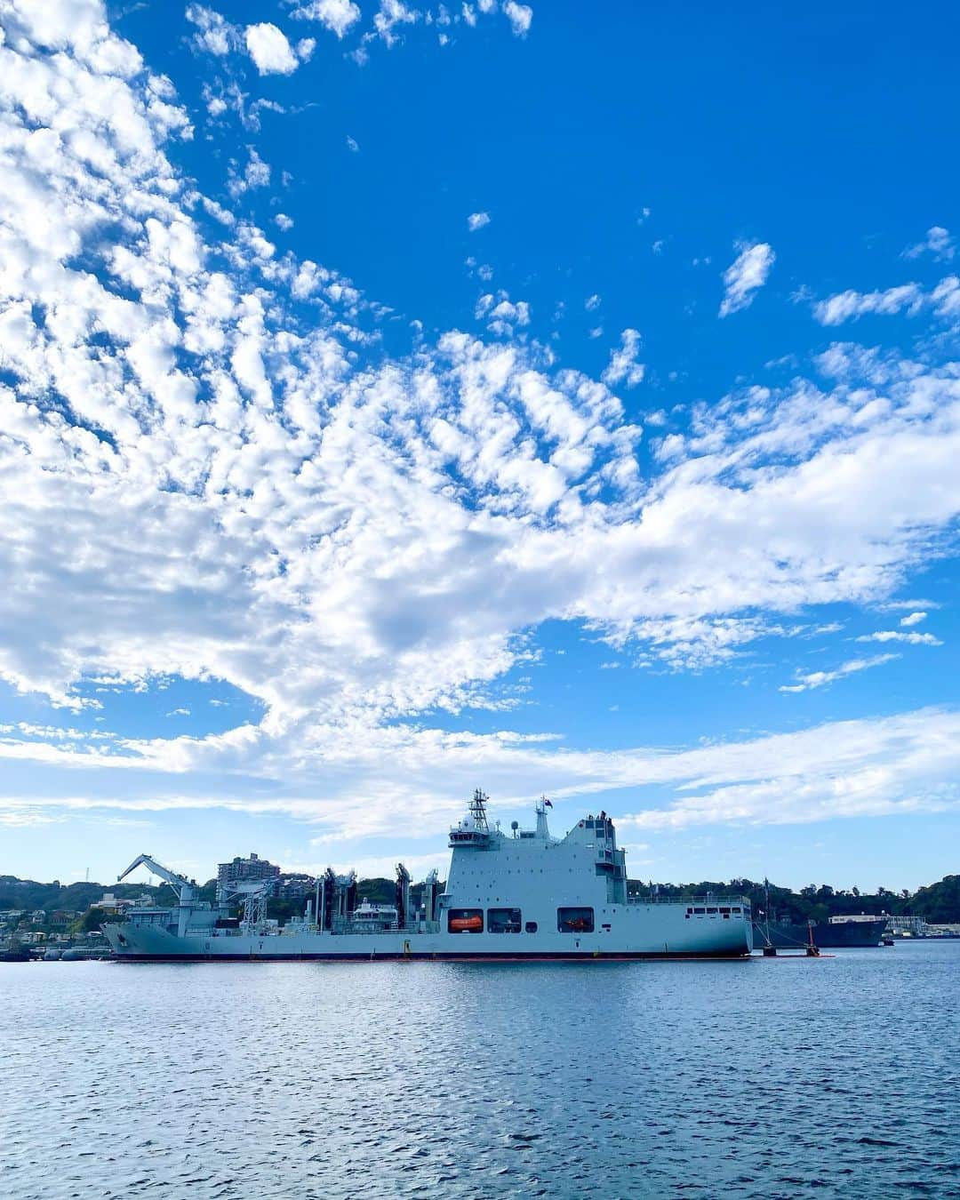 石岡麻奈美さんのインスタグラム写真 - (石岡麻奈美Instagram)「横須賀で軍港クルーズ。 日本や海外の貴重な軍艦を沢山見ました。  偶然にも、中々見られない潜水艦も登場！ 私は船の免許を取り、上映中の映画『沈黙の艦隊』も観た後だったので大興奮でした👏  もちろん横須賀海軍カレーも食べましたよ🍛  一目惚れしたかわいい海軍ポーチをお土産に買いました。 船員服の生地で作られ、階級を表す袖章の金線も熟練の職人さんの手縫だそうです。  船好きにはたまらない横須賀でした。」11月27日 18時06分 - manami_ishioka