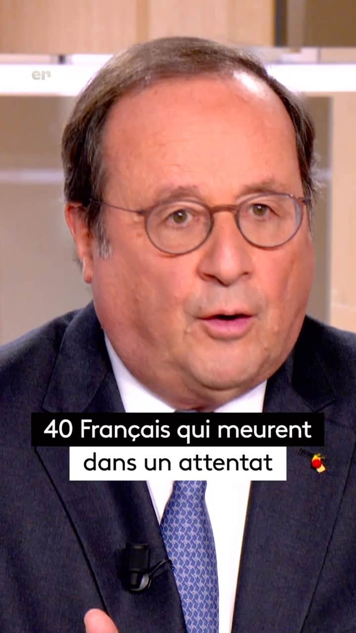 フランソワ・オランドのインスタグラム：「« 40 Français qui meurent dans un attentat ça devrait être un traumatisme. »   ➡️ @fhollande ancien président de la République dans #Ensociété  📺 En société est à (re)voir sur france.tv (lien en bio)」