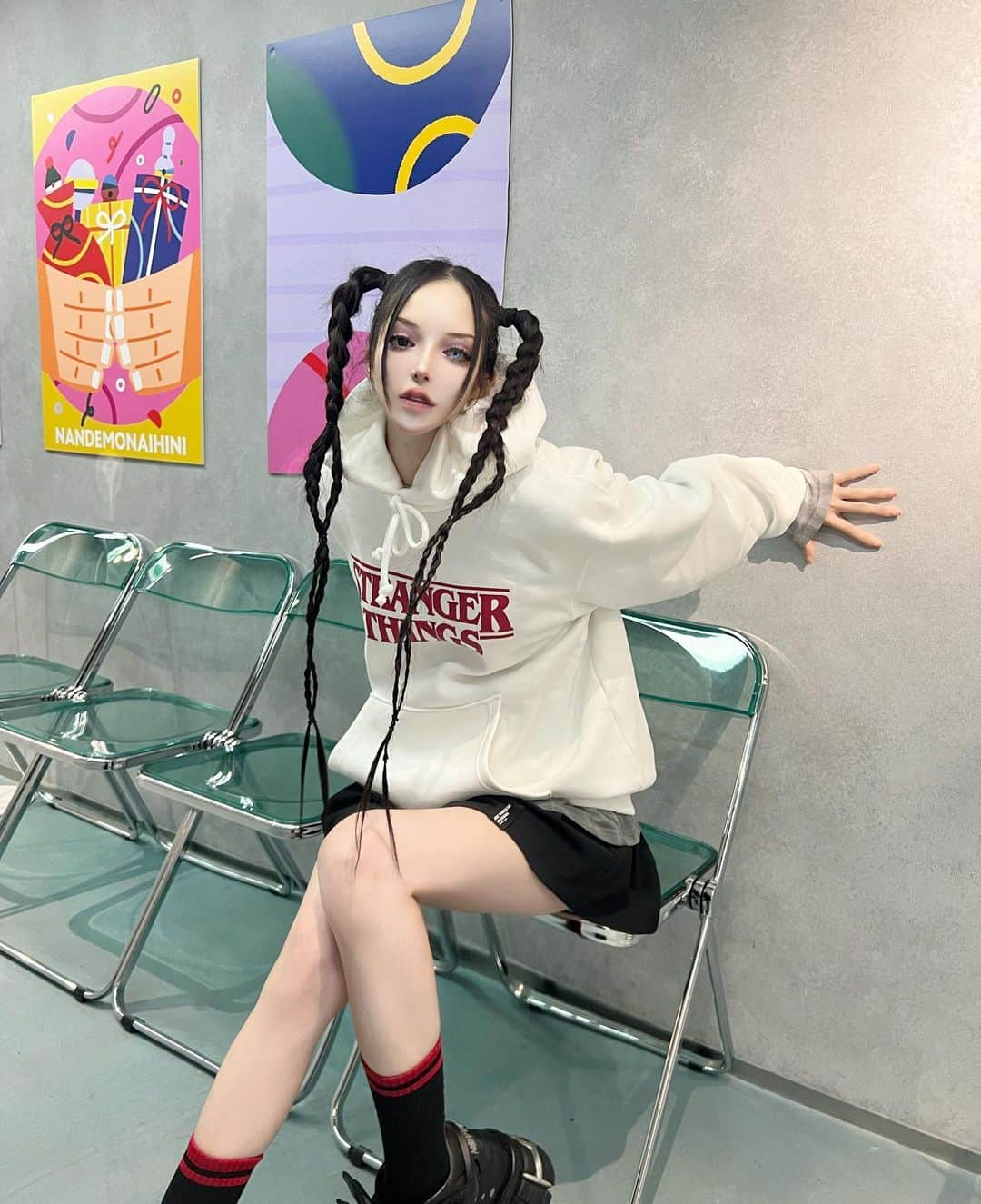 chiiiiiさんのインスタグラム写真 - (chiiiiiInstagram)「落ちないでよ〜🚨🚨🚨  #strangerthings」11月27日 19時15分 - xchix328