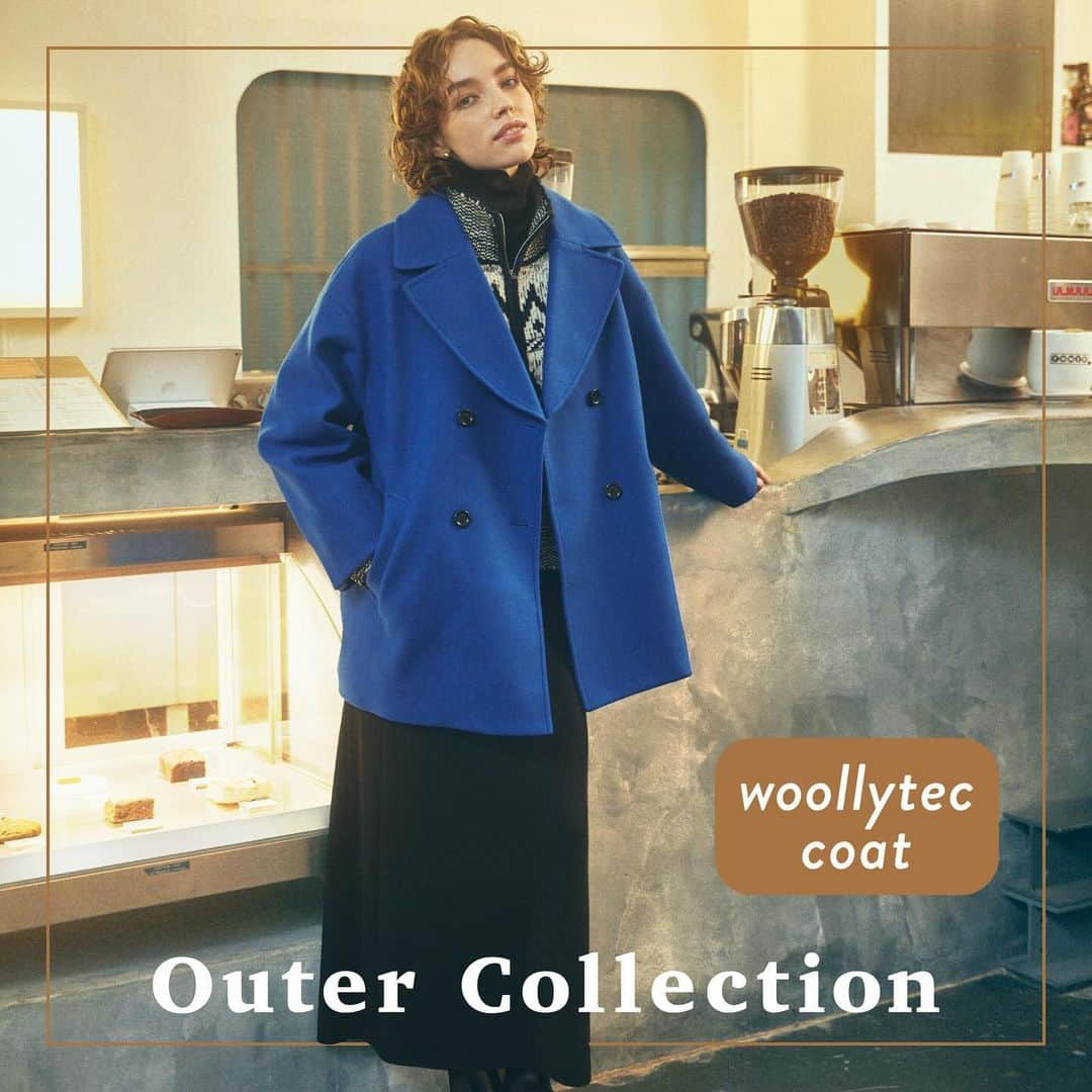 BAYFLOWさんのインスタグラム写真 - (BAYFLOWInstagram)「OUTER COLLECTION for Women  🏷️ #ウーリーテックPコート_bf 軽い着心地を追求したウーリーテックシリーズのPコート。 生地にふくらみを持たせ、空気を含むことで暖かい、ニードルパンチ加工を採用。 ストレッチ性があるジャージー素材で着心地も快適。 ウールのような風合いを目指し独自開発した素材です。  #BAYFLOW #ベイフロー #Pコート #きれいめコート #woollytec #ウーリーテック」11月27日 19時46分 - bayflow_inc