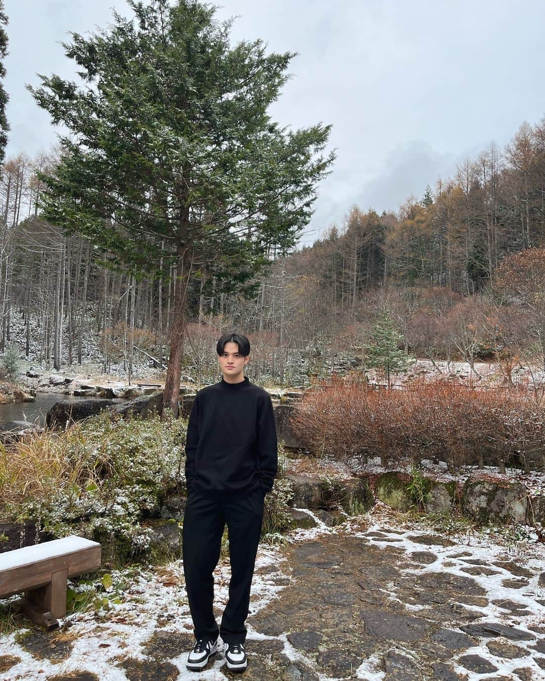 丸田怜音さんのインスタグラム写真 - (丸田怜音Instagram)「・ 🌲⛄️ ・ ・ ・ ・ #ootd  #snow #fashion  #mensfashion  #04」11月27日 19時52分 - maruta_reon