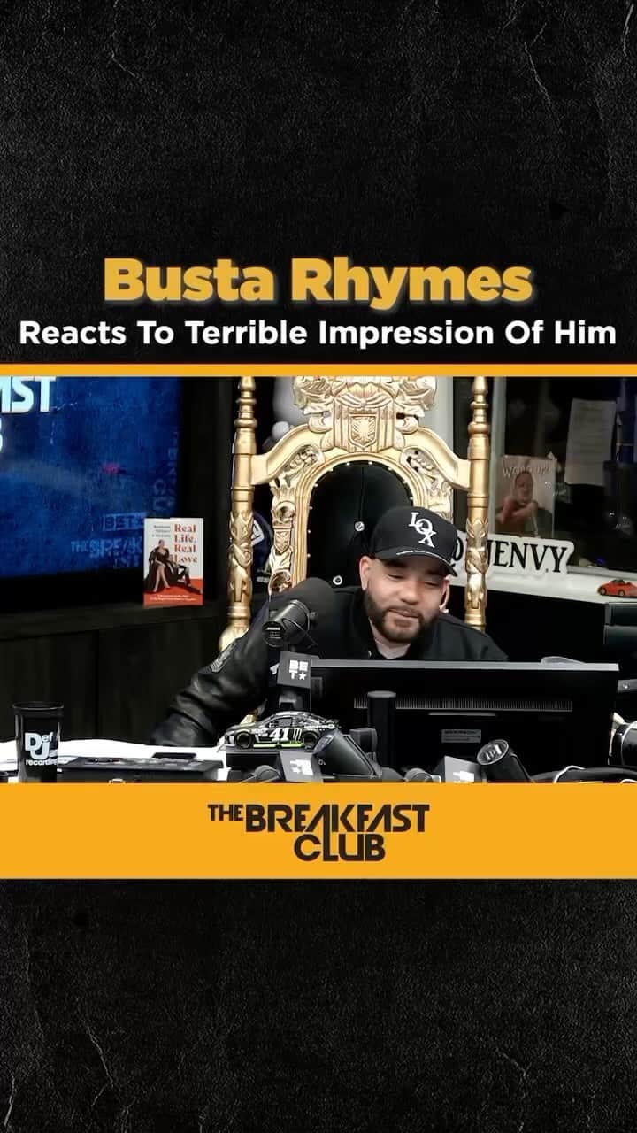 クラウディア・ジョーダンのインスタグラム：「😂😂😂 Callers tried their best impression of @bustarhymes this morning on @breakfastclubam with @djenvy」