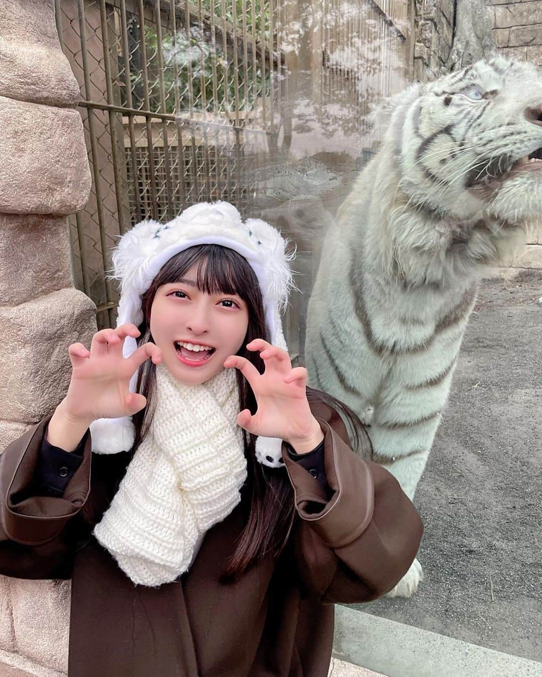 竹内月音のインスタグラム：「ガオー！🦁♡」