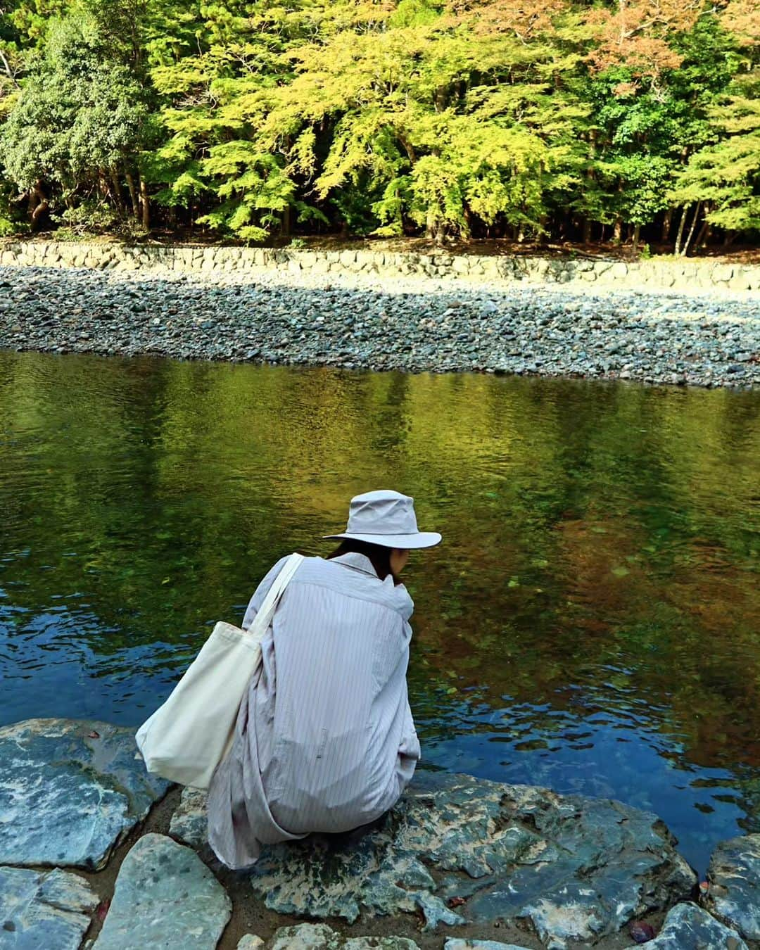 福田メイコのインスタグラム：「. 1.2天気に恵まれた初の伊勢神宮、それだけでツイテル。と思いました🥳 3やす子もも子の並びがうれしくて後部座席真ん中座ってためい子。 4友と勝手に名付けたセントラルパークで道草 5🗻リベンジ、🏍️も一回行けたね @raphael_valo 6.7.8調光レンズいいでしょ @ysl  11月もあとすこし🤏 ダイジェストいろいろでした」