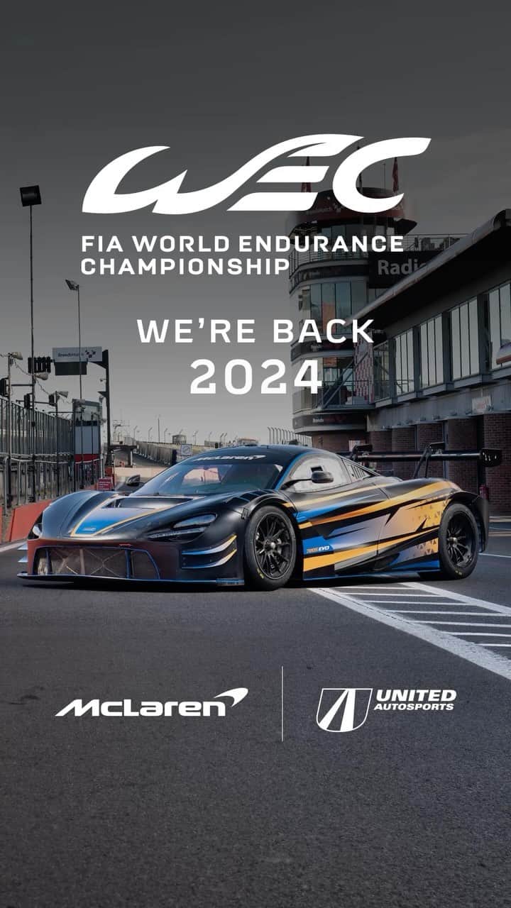 McLaren Automotiveのインスタグラム：「We return to #WEC in 2024 with two @unitedautosports McLaren 720S GT3 EVOs.  Our return comes 29 years after the #McLarenF1 took victory at #LeMans with a lead of 29 laps.  @fiawec_official #McLarenAutomotive #UnitedAutosports #LeMans24h」