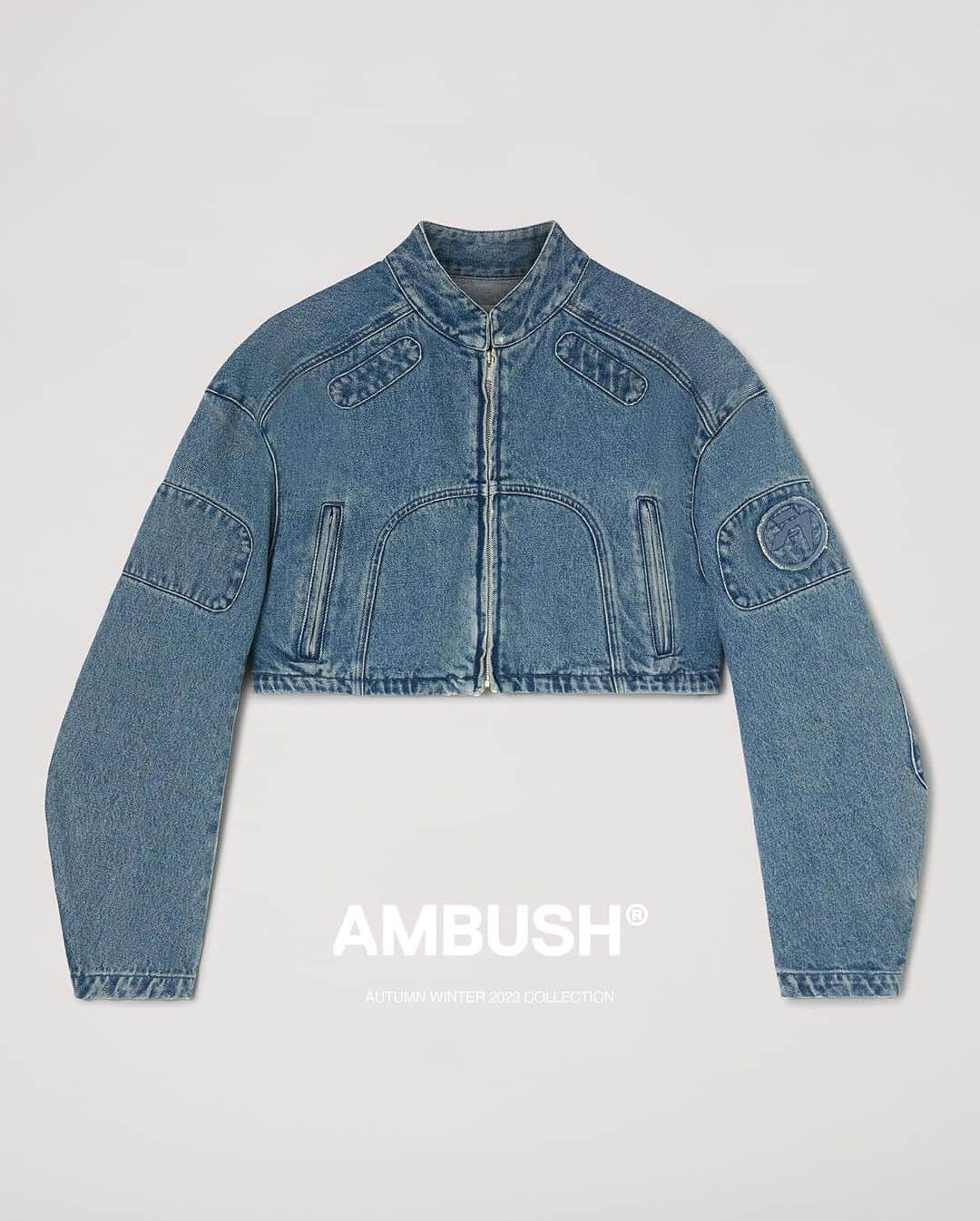 AMBUSHさんのインスタグラム写真 - (AMBUSHInstagram)「Utilitarian bomber jackets with quintessential #AMBUSH belt detail and Cropped moto-jackets are a staple for the AW2023 season.   Find the latest styles at our WEBSHOP and WORKSHOP」11月27日 21時23分 - ambush_official