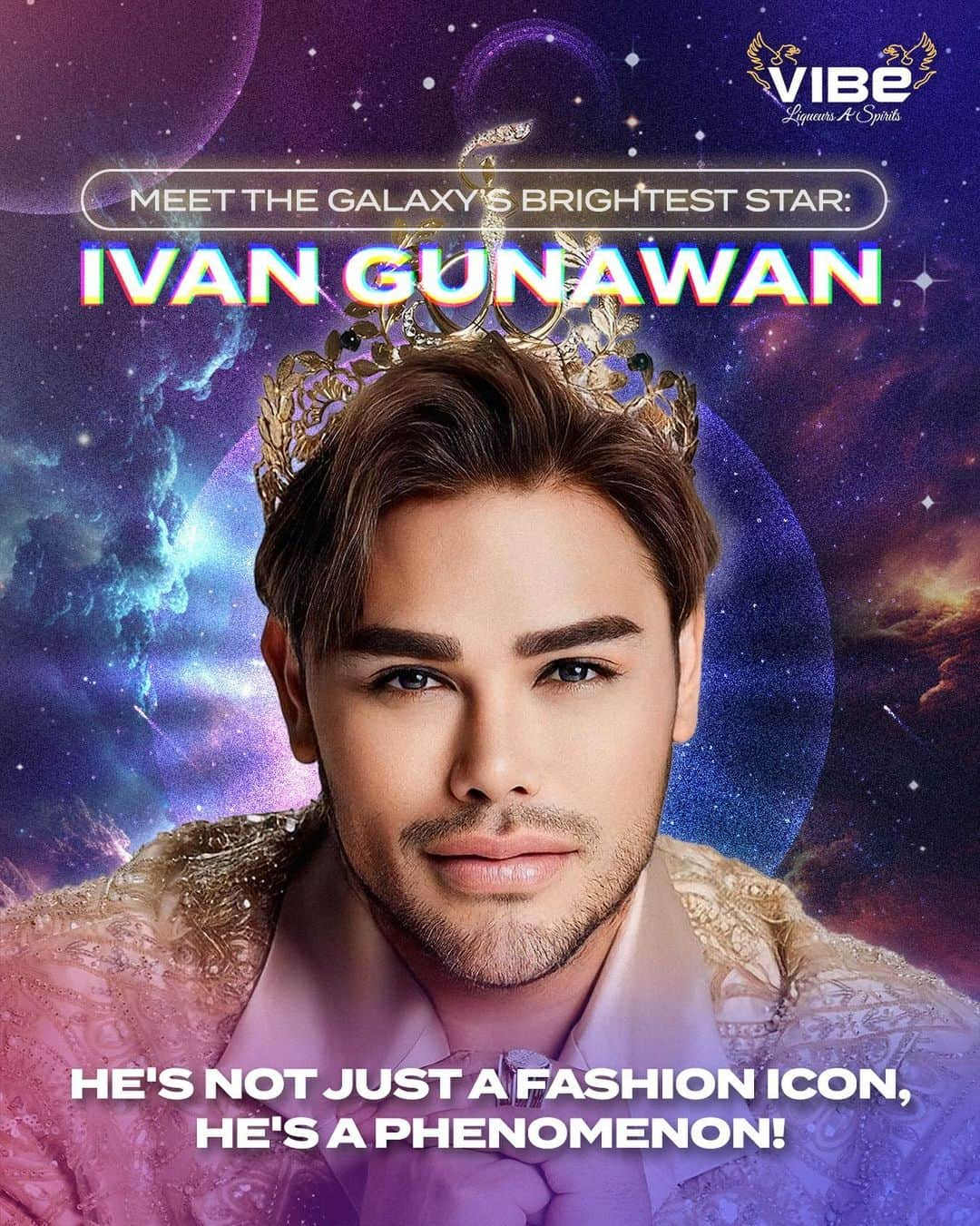 Ivan Gunawanのインスタグラム：「🌌✨The Crown Jewel of the Cosmos ✨🌌 In a universe of stars, Ivan Gunawan shines the brightest! 🌟👑 @ivan_gunawan si paling ikonik, paling elegan dan paling stylish! Yuk like, comment dan tag @ivan_gunawan untuk nunjukkin seberapa cintanya kamu untuk the one and only Ivan Gunawan and just to let him know how amazing he is!😉  #JustVibeOn #LetsGetVibe #IvanGunawan #Igun」