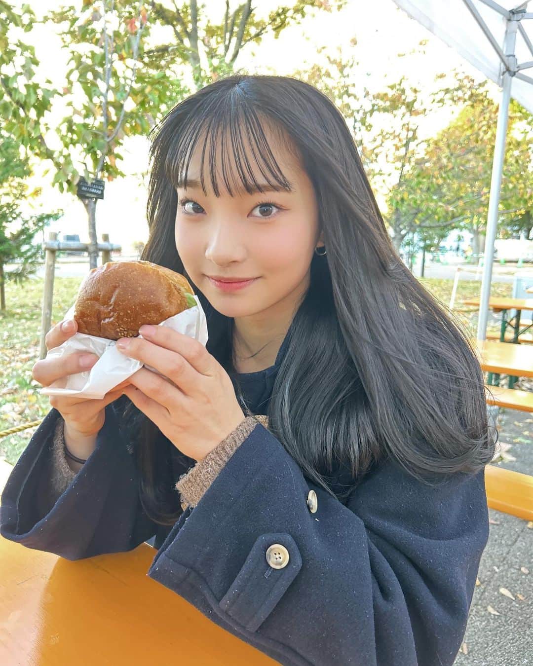 里仲菜月のインスタグラム：「この間やきいもフェス行ってきたの〜🍠」