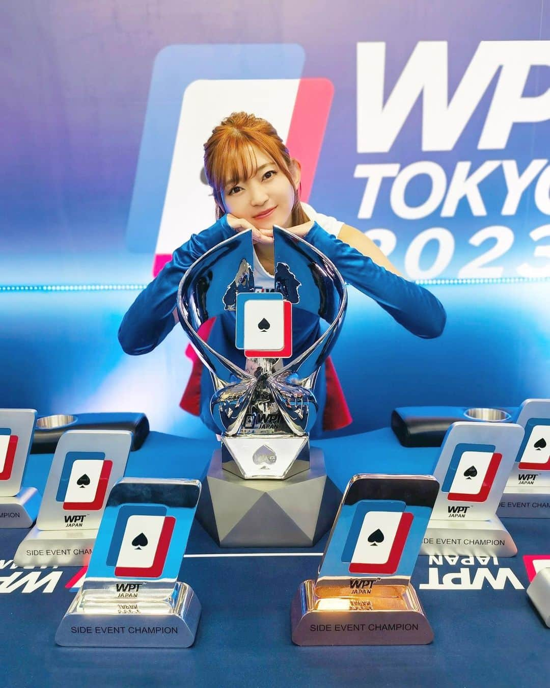 宮越愛恵のインスタグラム：「#WPT東京 出場したみなさん お疲れ様でした❤️‍🔥❤️‍🔥 ディーラーからポーカーデビューして 約半年、初めて大会を見て めっちゃ楽しかったです☺️✨️  オールインコール入ったときの ハラハラドキドキまじ好きだなぁ🤭  会いに来てくれたみんなもありがとう！☺️☺️   #wpttokyo  #wpttokyo2023  #wpt」