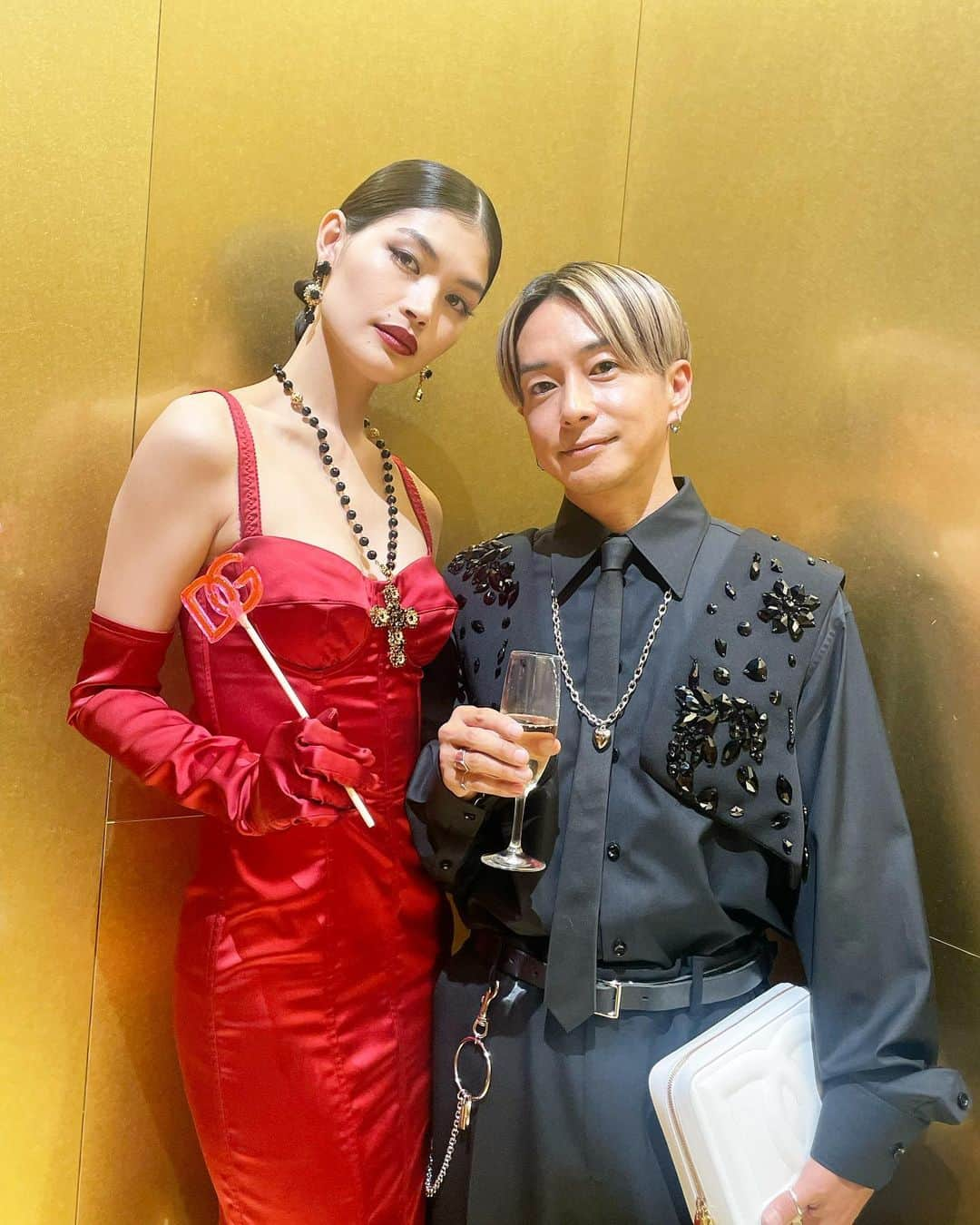 奈良裕也さんのインスタグラム写真 - (奈良裕也Instagram)「DOLCE & GABBANA HOLIDAY PARTY✨🎄❤️ 剛メンといってきたよん　年末感かんじてきた☺️ #DolceGabbana #DGHolidays #ドルチェガッバーナ #DGホリデー #PR」11月27日 22時23分 - yuyanara