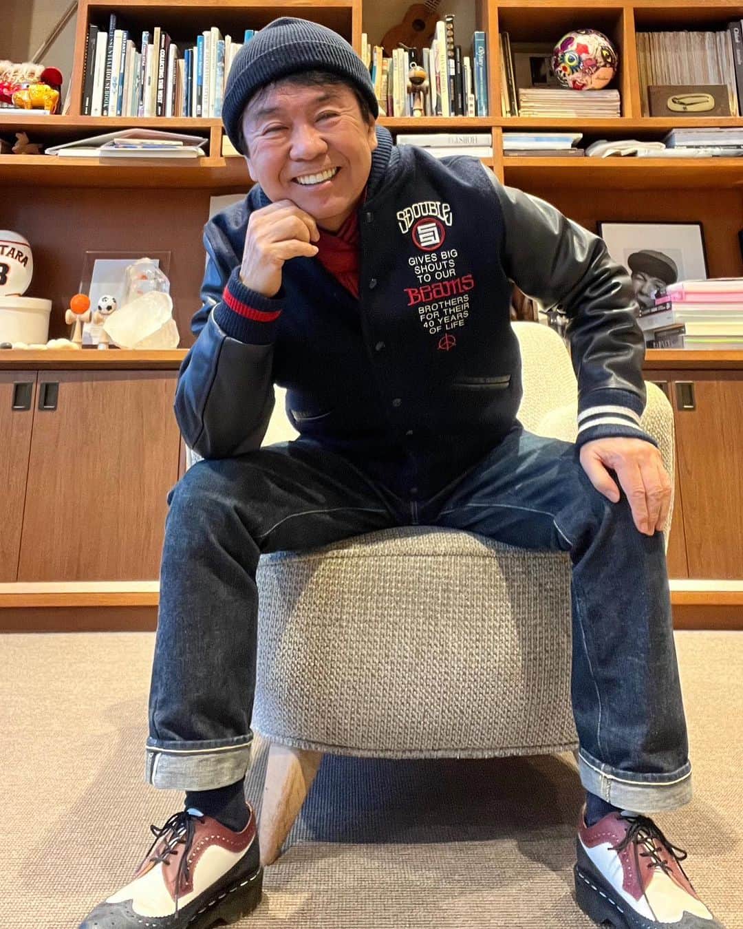 設楽洋のインスタグラム：「休日出勤のカジュアル…😉👍  @beams_mens_casual @beams_official」