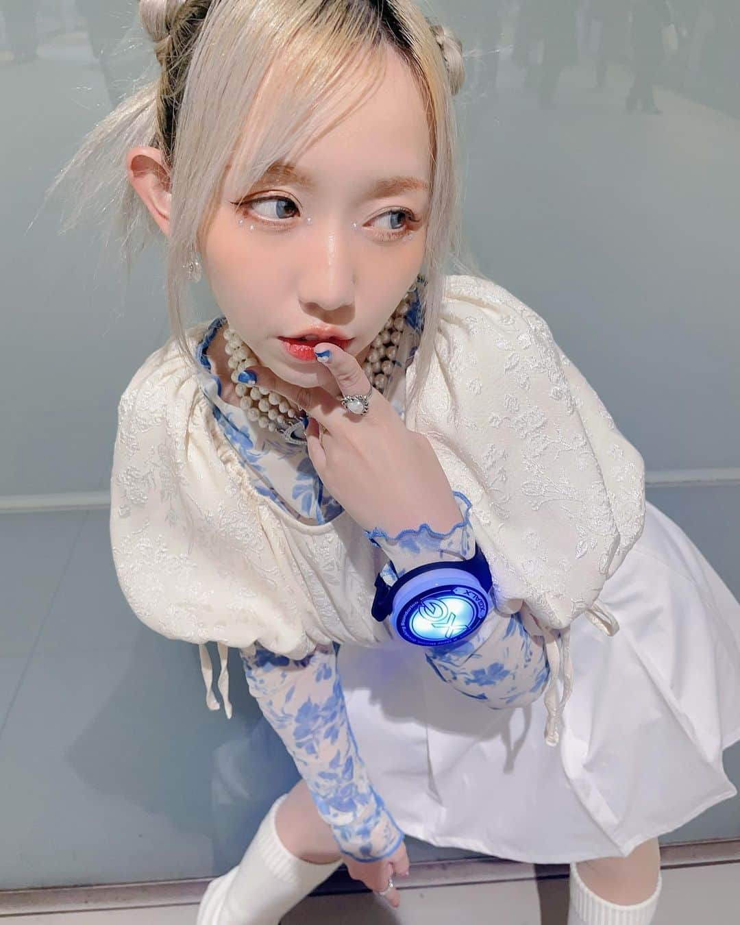 マリスのインスタグラム：「XGショーケース参戦服💙🛸  #ALPHAZ #XG  #NEWDNA  #XG_NEWDNA  #XG_NEWDNA_SHOWCASE  #XGALX」