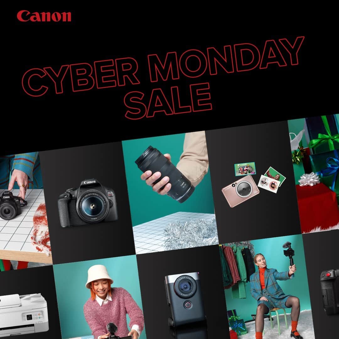 CANON USAのインスタグラム：「Cyber Monday has arrived! 📸 🙌 Shop the deals at the link in our bio!」