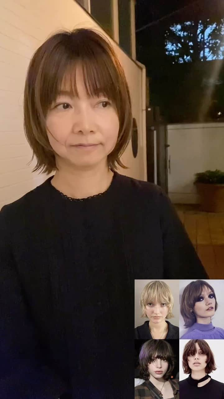 ショートヘアカタログ・紺野 善仙のインスタグラム：「オーダーお任せ✂︎ ボブ→ウルフボブにバッサリ #ウルフボブ#ウルフ #ショート#ショートボブ @unplugged_hair」