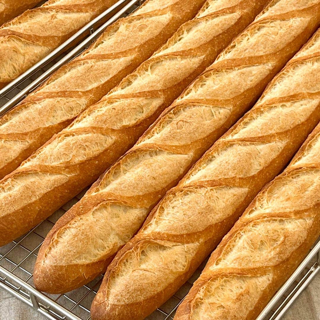ドンクのインスタグラム：「本日11月28日はフランスパンの日🥖  今日11月28日はフランスパンの日。 「たくさんの人においしいフランスパンを食べてもらい たい」という職人の想いから制定された記念日です。  ドンクが本格的なフランスパンの製造・販売を 始めたのは1965年。 神戸の三宮本店で販売がスタートしました。 当時は「皮が固くて食べられない」など すぐには受け入れられず、店内で試食をしたり、 三宮センター街で無料で配ったりとフランスパンの 美味しさを知っていただくのに必死でした。  現在では、とても多くのお客様に ドンクのフランスパンを楽しんでいただいていますが、 もっともっと焼きたてのフランスパンの美味しさを 知っていただきたいとの想いから、 今日フランスパンの日一日限定で 各店舗の焼き上がり時間に合わせて 焼きたてのプティットフィセルをプレゼントいたします。  今もなお伝統的な製法を受け継ぎ、 毎朝、職人が粉から生地を仕込みフランス製の 石床オーブンを使って焼き上げている ドンクのフランスパンを、ぜひお楽しみください。  また、今年はフランスパンの日に向けて ドンクの店舗または工場近隣の小中学校にて 「フランスパンの日」出張授業を行っています。 全国各地のドンクの職人・スタッフが講師となり、 フランスパンやフランスの食文化についての講義や 発酵前後の生地を触ったり、 焼きたてのフランスパンの試食を実施。  「いい香りがする！」 「カリカリして美味しい！」など、 約750名の児童・生徒の皆さんにもフランスパンを 楽しんでいただきました。  ※2～4枚目は東京都内の小学校で実施した授業の様子 　です。 ※授業内容は地域により異なります。 ---------------------------------------------------- 数量限定・プティットフィセルプレゼント！ 日時：11月28日（火） 内容：各店のフランスパンが焼きあがる時間に 　　　焼きたてのプティットフィセルを数量限定にて 　　　プレゼント。 　※ご来店のお客様を対象に、各店の焼き上がり時間に 　　合わせて実施。 　　焼き上がり時間は各店舗にお問い合わせください。 　※一部実施のない店舗、企画内容が異なる店舗が 　　あります。 ----------------------------------------------------  #ドンク #donq #フランスパンの日 #ドンクいいフランスパンの日2023 #フランスパン #バゲット #パンのある暮らし #出張授業」