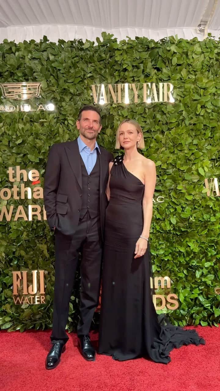 Vanity Fairのインスタグラム：「Hello, Maestro. Stars Bradley Cooper and Carey Mulligan reunited to celebrate their film at the Gotham Awards in New York City.」