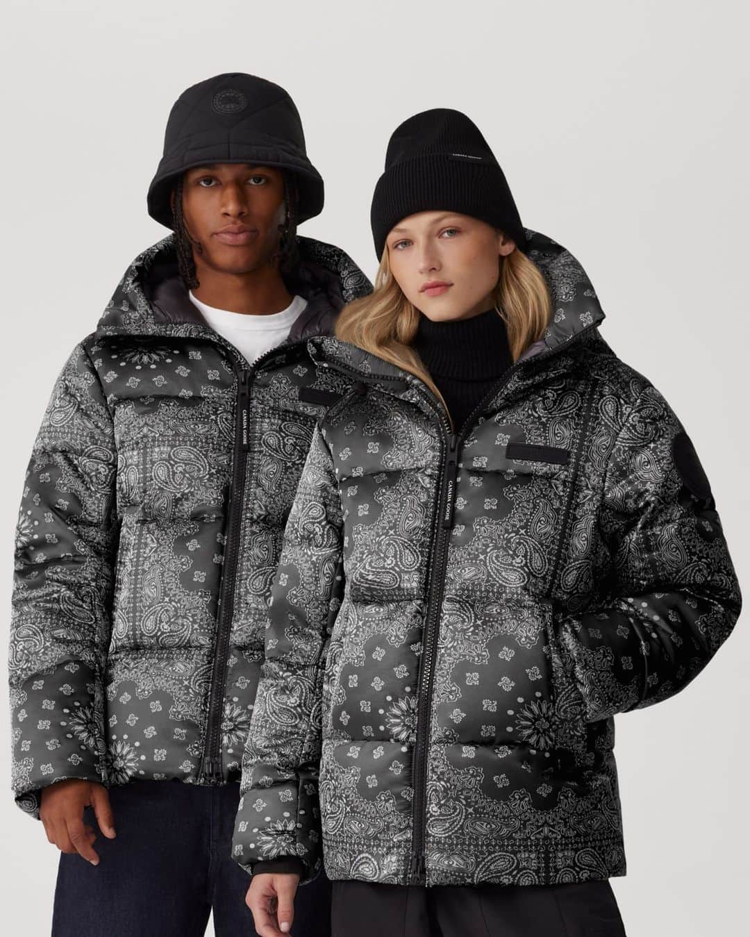 カナダグースのインスタグラム：「Discover our latest collaboration, Canada Goose x @cncpts. Blending streetwear vibes with our iconic styles you love. Link in bio to receive free express shipping this #CyberMonday.」