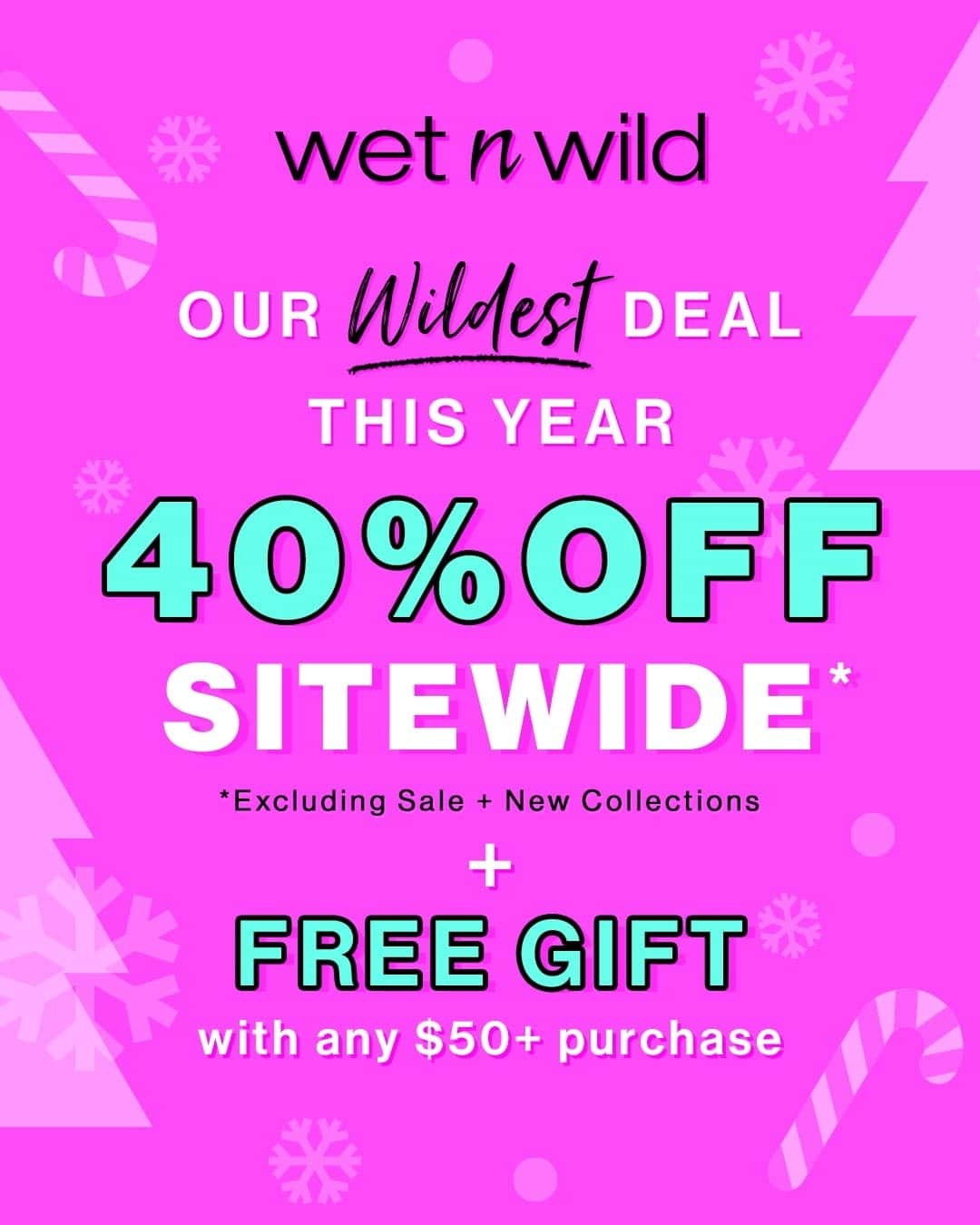 wet'n wild beautyのインスタグラム：「Go WILD for Cyber Monday deals!⁠  💸 40% off sitewide⁠  💸 FREE gift with $50+ purchase⁠ ⁠ Get our products @walmart @amazon @target @ultabeauty @walgreens @riteaid @cvspharmacy @fivebelow and shop our #Amazon store at #LinkInBio #wetnwildbeauty #crueltyfree」