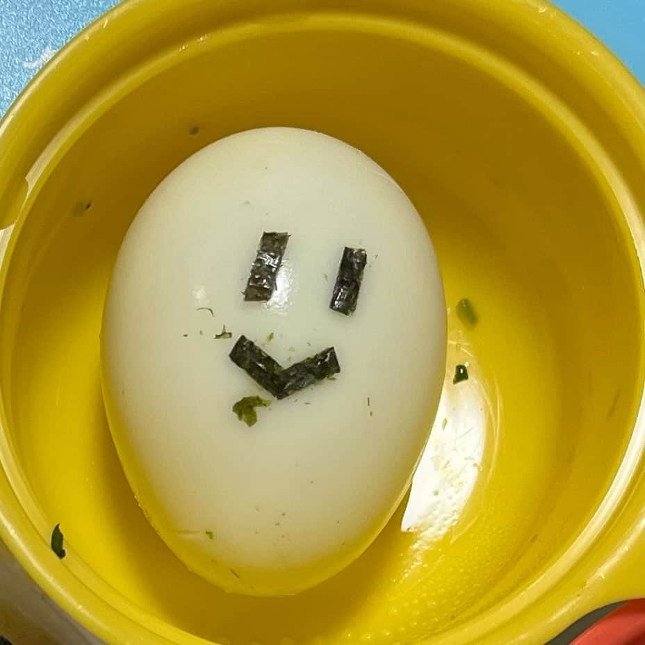 Nao☆ さんのインスタグラム写真 - (Nao☆ Instagram)「私が子ネギのために頑張って顔作った卵顎長い笑 ちなみに怖がってた🤣🤣🤣  卵はもちろん中条たまごさんの🥚💙  #たまご #中条たまご」11月28日 2時24分 - nao_ngc