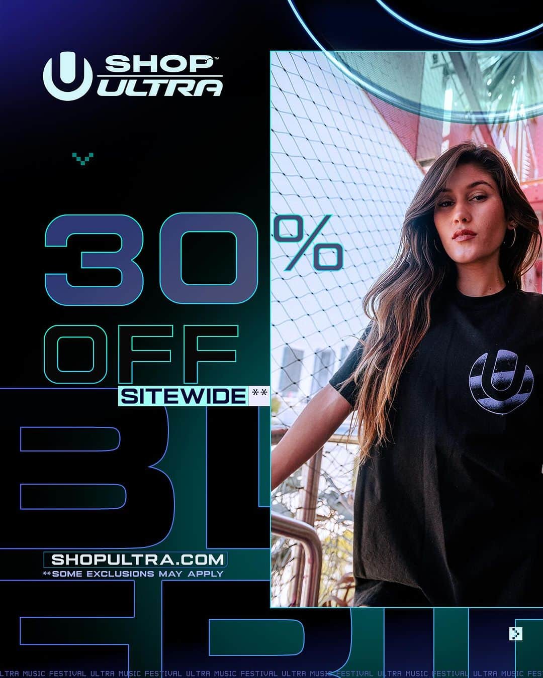 Ultra Music Festivalのインスタグラム：「Last chance to get your festival fits at 30% off! Sale ends tonight at Midnight Eastern Time at shopultra.com!」