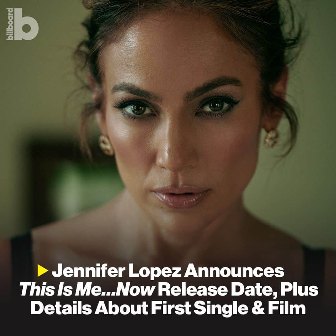 Billboardのインスタグラム：「Jennifer Lopez’s upcoming album, 'This Is Me…Now,' officially has a release date. 👏 ⁠ ⁠ She revealed new details about her long-awaited album (a sister to 2002's 'This Is Me…Then'), including its first single & film, at the link in bio.」