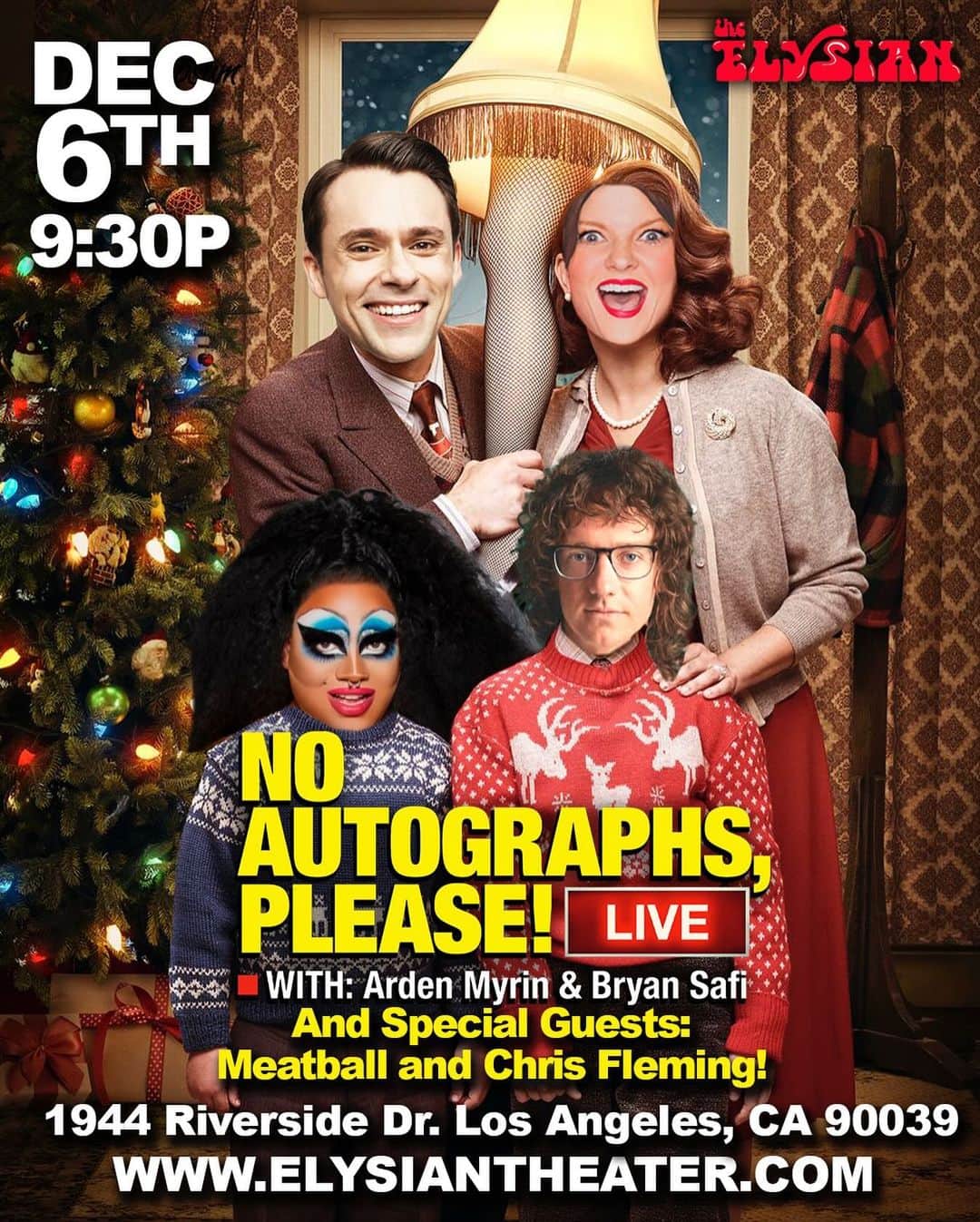 ブライアン・サフィのインスタグラム：「Oh Fudge! Be sure to drink your Ovaltine and get your tickets to our Christmas Extravaganza! Link in bio.」