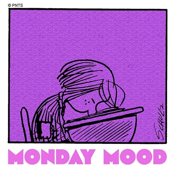 スヌーピーのインスタグラム：「Mondays」