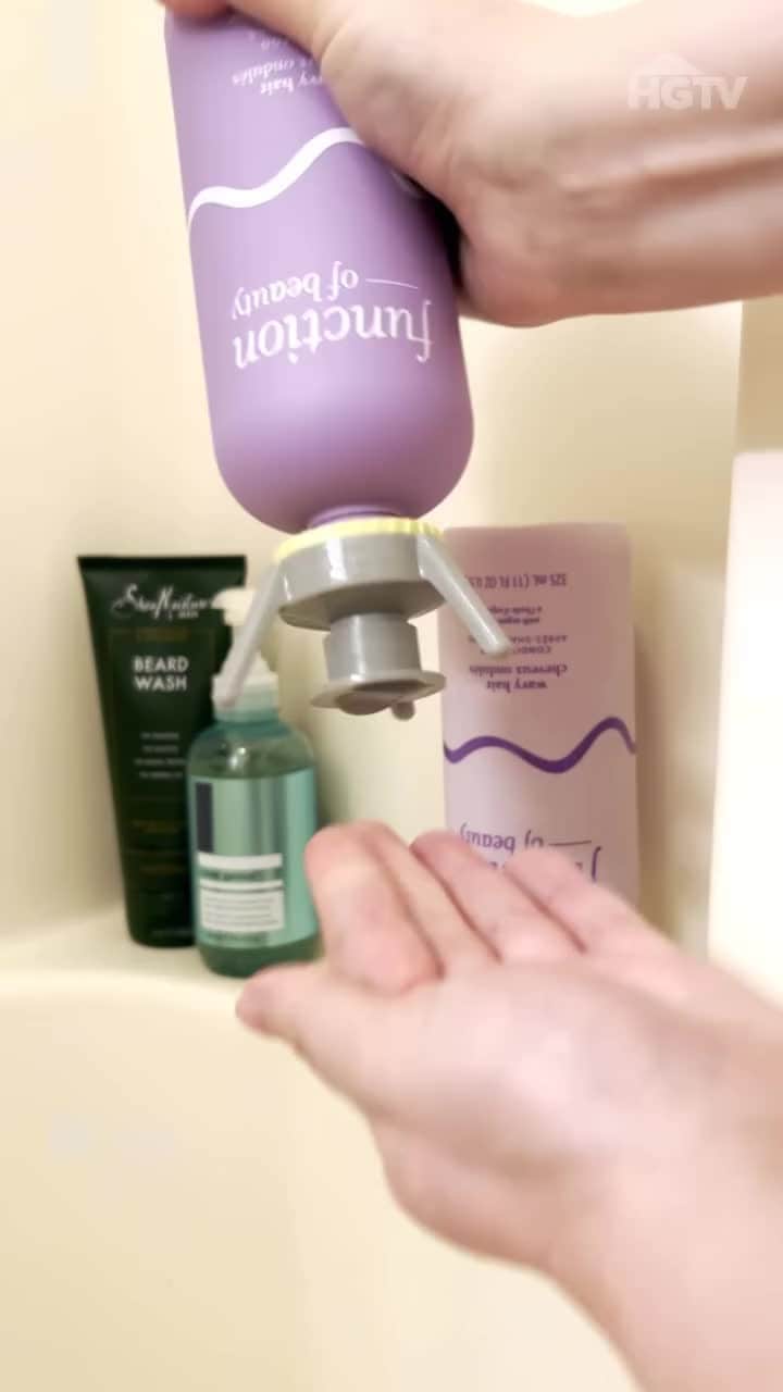 HGTVのインスタグラム：「The last drop dilemma? Solved! 👏  This handy bottle emptying kit helps you get the most of your shampoo, lotion, or any other liquid. Grab it now while it's on sale for Cyber Monday! ⁠ ⁠ Click this video at the link in our bio to buy.⁠ ⁠ #HGTVShopping⁠ ⁠ (Prices and availability may change, and we may make 💰 from these links.)」