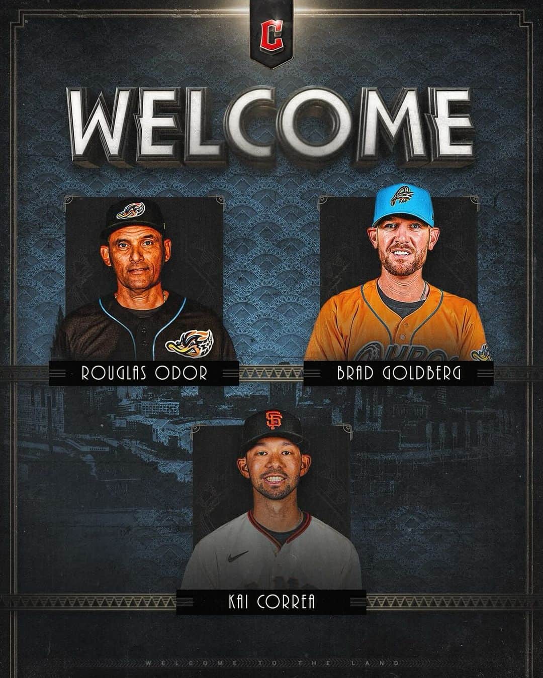 クリーブランド・インディアンスのインスタグラム：「We have finalized our coaching staff under Stephen Vogt, promoting Rouglas Odor to Infield Coach, Brad Goldberg to Bullpen Coach, and hiring Kai Correa to Major League Field Coordinator.  Craig Albernaz has been named the Bench Coach.  #ForTheLand」