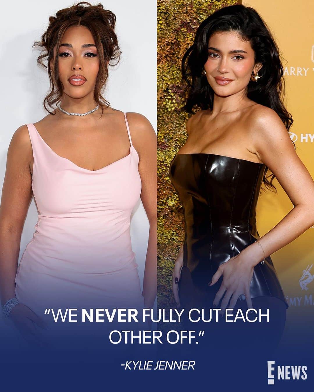 E! Onlineのインスタグラム：「These two friends never called it quits, bible. ☝️ Kylie Jenner provides more insight into the aftermath of her relationship with Jordyn Woods in the years following the Tristan Thompson scandal—link in bio. (📷: Getty)」