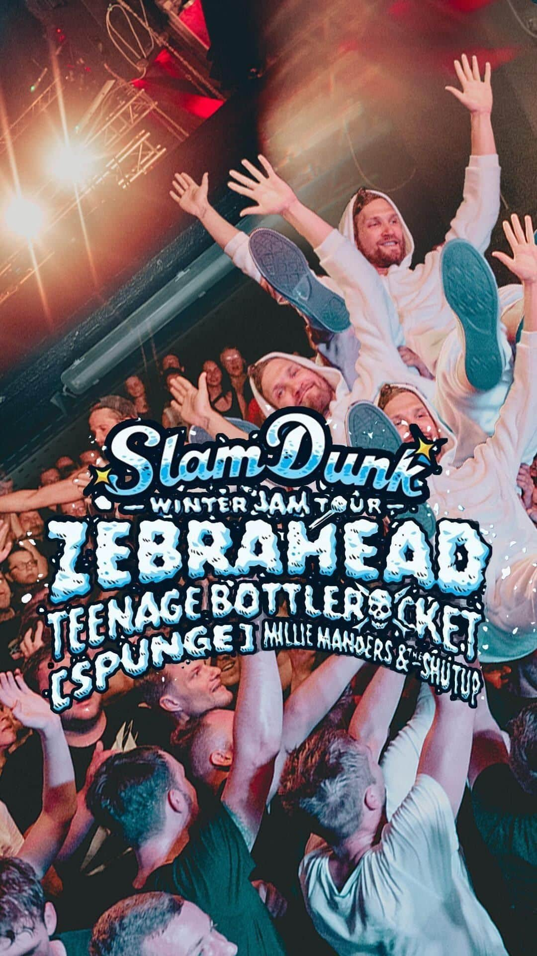 Zebraheadのインスタグラム：「We’ve been busy in the studio writing a bunch of songs and we’re itching to get back out on tour! We’re counting down the days until this UK tour starts! @teenagebottlerocket @spunge @milliemanders are coming along for the party also!  We’re packing our jackets and wellies !  Have you got your tickets yet? It would be a lot cooler if you did!  Jan 19 - Manchester, UK @ Academy 2 Jan 20 - Leeds, UK @ Stylus Jan 21 - Glasgow, UK @ The Garage Jan 23 - Cardiff, UK @ Tramshed Jan 24- Bournemouth, UK @ The Old Fire Station Jan 25 - Norwich, UK @ Waterfront Jan 26 - London, UK @ Electric Ballroom Jan 27 - Birmingham, UK @ XOYO Tickets available at zebrahead.com #zebrahead #uk #slamdunkmusic #teenagebottlerocket #spunge #milliemanders」