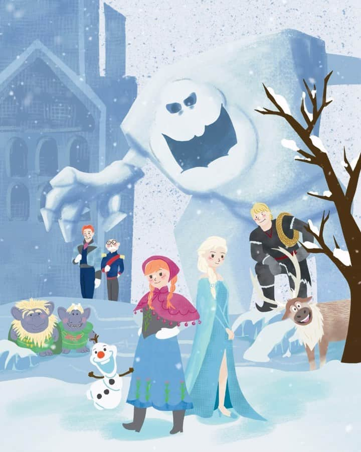 Disneyのインスタグラム：「A celebration worth melting for. ☃️ Happy 10th anniversary to Walt Disney Animation Studios’ Frozen! Do you remember the first time you saw Frozen? #DisneyFrozen10」