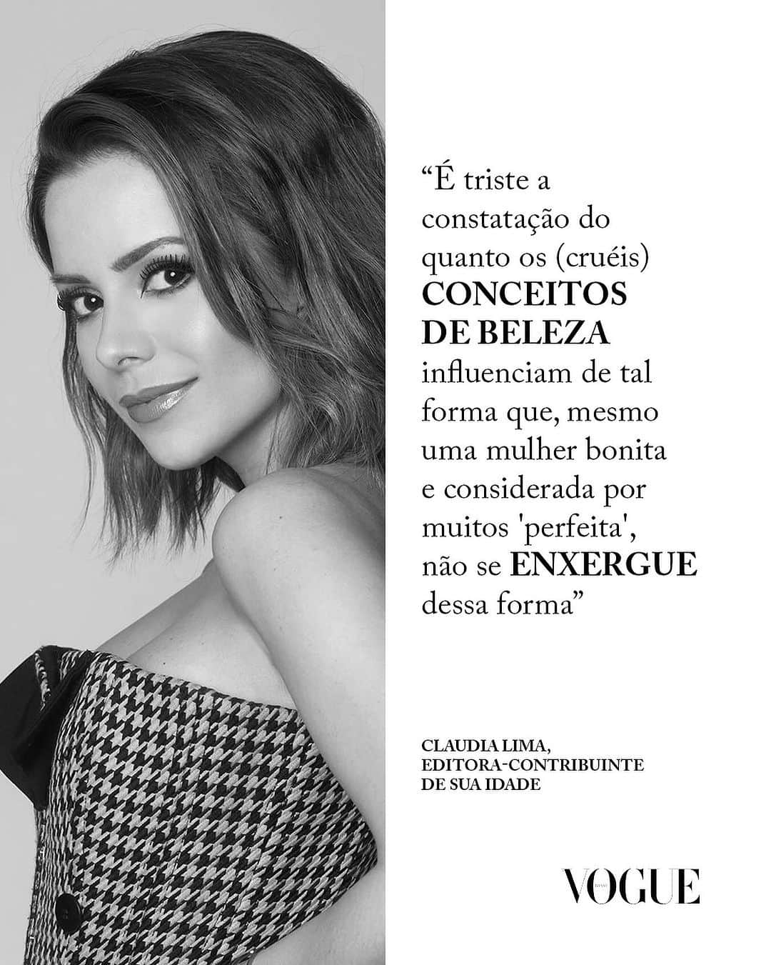 Vogue Brasilのインスタグラム：「Sandy abriu o coração em entrevista a Angélica, que estreou a série 'Angélica 50 & Tanto' no Globoplay, ao afirmar que não se sente à vontade das pessoas a verem nua e crua. O motivo? Não se acha bonita sem maquiagem. A declaração da cantora, uma das mais bem-sucedidas do Brasil, reflete a distorção de imagem enfrentada por muitas mulheres, fruto da pressão estética, um dos males provocados pelos padrões de beleza. “A barra que nos é imposta é tão alta que fica impossível alcançar”, reflete @claudialima, editora-contribuinte de Sua Idade, em sua nova coluna. “A boa notícia é que a maturidade, como sempre, cura”, continua. Leia na íntegra em vogue.com.br」