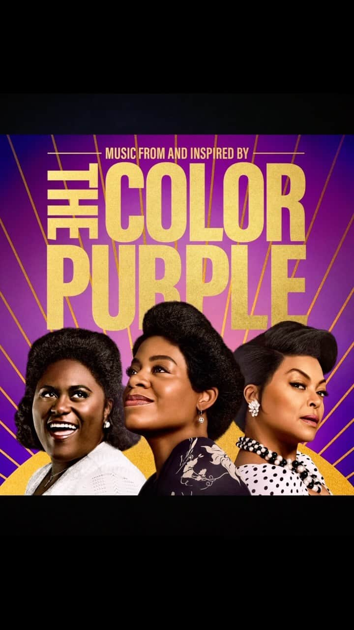 タラジ・P・ヘンソンのインスタグラム：「Get ready to enjoy your new favorite album featuring music from the film and new originals inspired by #TheColorPurple!!!! 💜 Only in theaters Christmas Day, get TICKETS NOW (link in my bio). @thecolorpurple   #TheColorPurple」