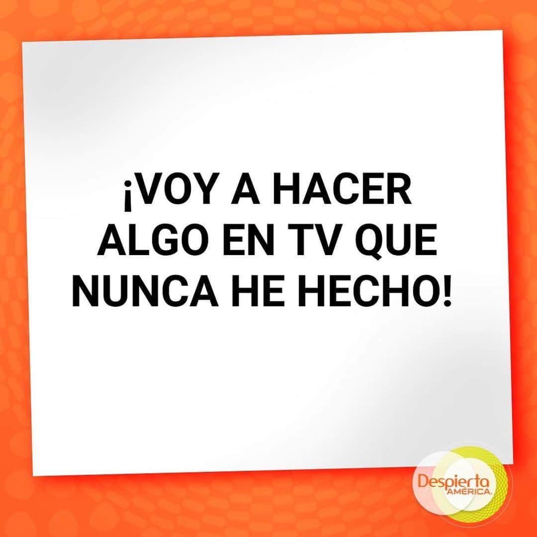 Despierta Americaのインスタグラム：「¿Qué te atreverías a hacer en televisión? Nosotros podemos ayudarte.  Escríbenos a despiertaamerica@univision.net  Los leemos」