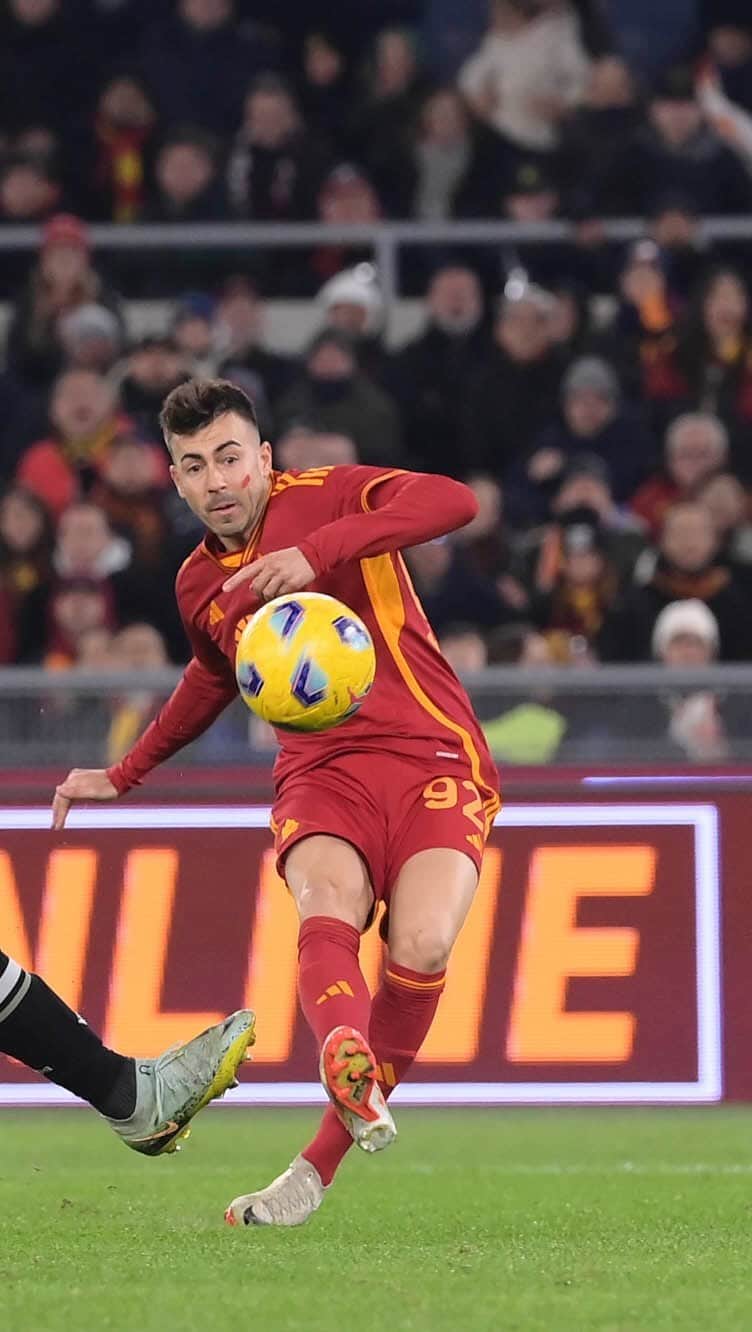 のインスタグラム：「A classic El Shaarawy finish! ⚡️  #ASRoma #RomaUdinese」