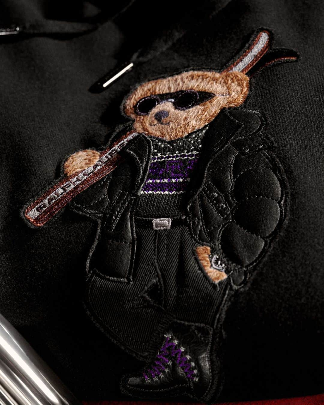 Ralph Laurenのインスタグラム：「#RLHoliday icons.  Our beloved #PoloBear sports a #RalphLauren ski ensemble on #RLPurpleLabel’s cashmere sweater.  Discover the perfect #RLGifts and bespoke gifting services via the link in bio.」