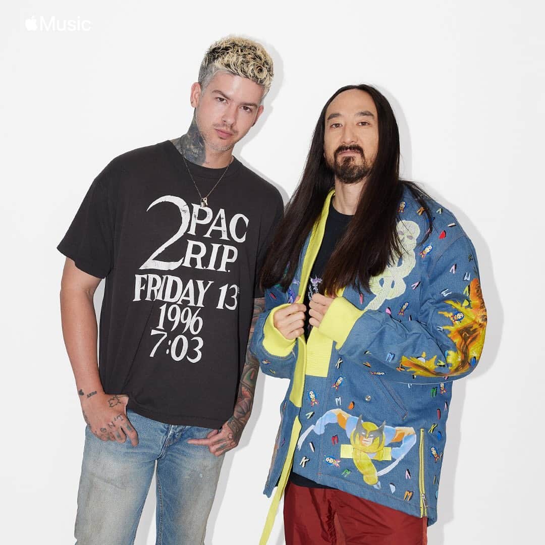 スティーヴ・アオキのインスタグラム：「Catch me talking all things HiROQUEST 2 plus taking a stroll down memory lane with @travismills on @applemusic 1 at 4pm PST today!!」