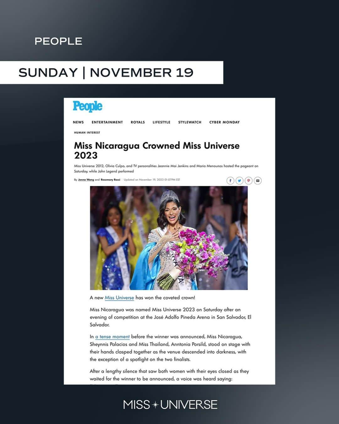 イリス・ミトゥネールさんのインスタグラム写真 - (イリス・ミトゥネールInstagram)「What a week! Check out some of our favorite articles from Miss Universe coverage from @apnews @bbcnews @holausa @msn @people @todayshow @yahoonews @csmonitor」11月28日 6時02分 - missuniverse