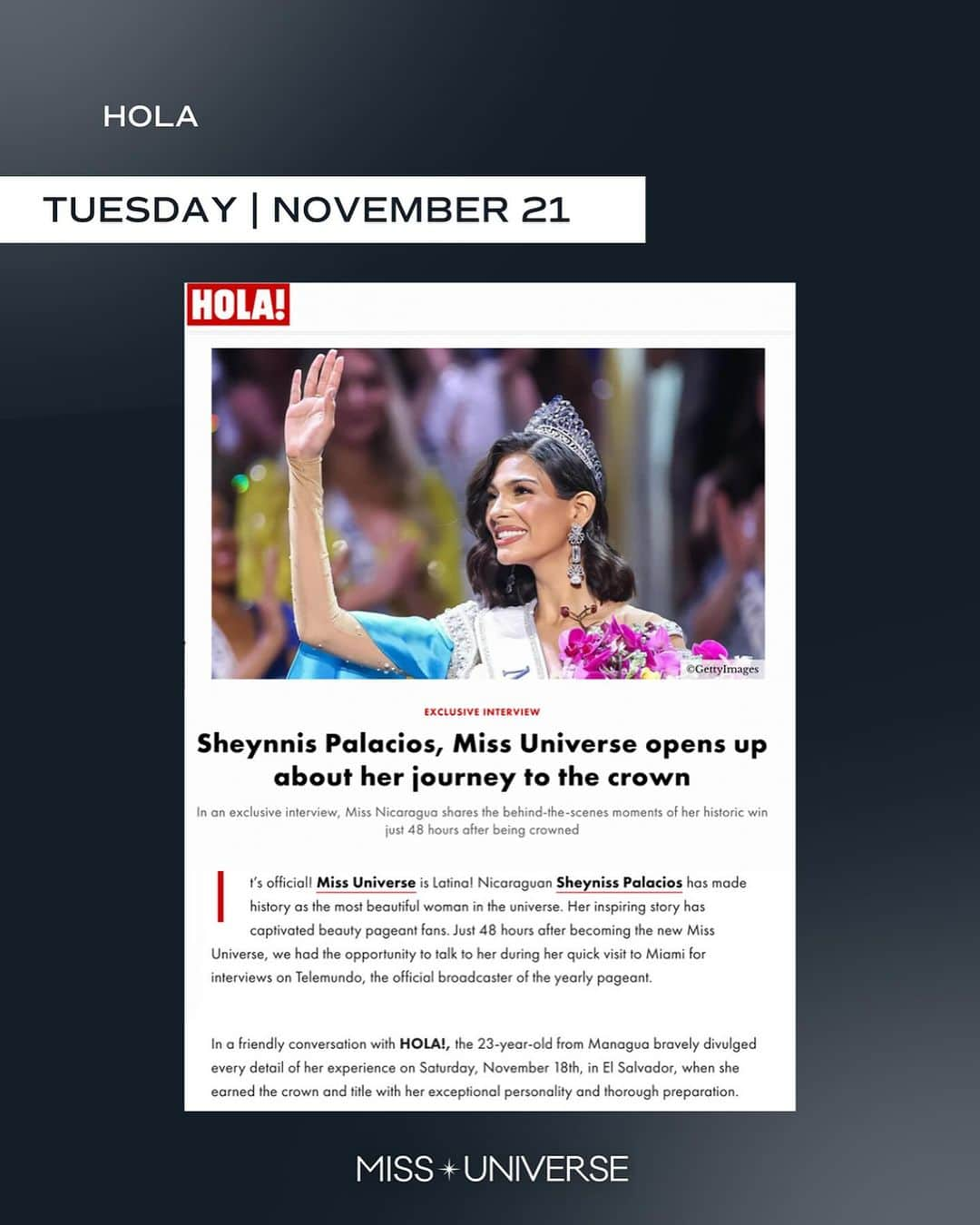 イリス・ミトゥネールさんのインスタグラム写真 - (イリス・ミトゥネールInstagram)「What a week! Check out some of our favorite articles from Miss Universe coverage from @apnews @bbcnews @holausa @msn @people @todayshow @yahoonews @csmonitor」11月28日 6時02分 - missuniverse