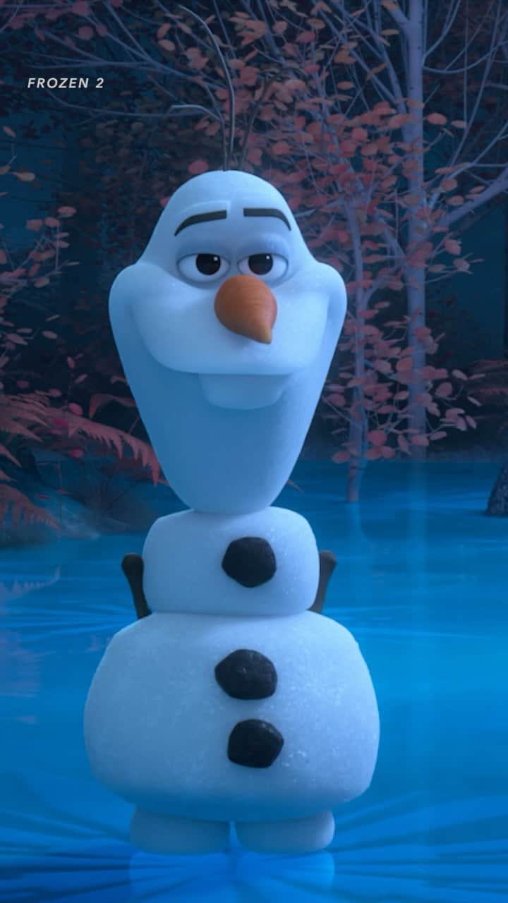Disneyのインスタグラム：「To celebrate 10 years of #DisneyFrozen, enjoy a cinematic retelling courtesy of Olaf! ❄️ #DisneyFrozen10  🎥: Frozen and Frozen 2, streaming on #DisneyPlus」