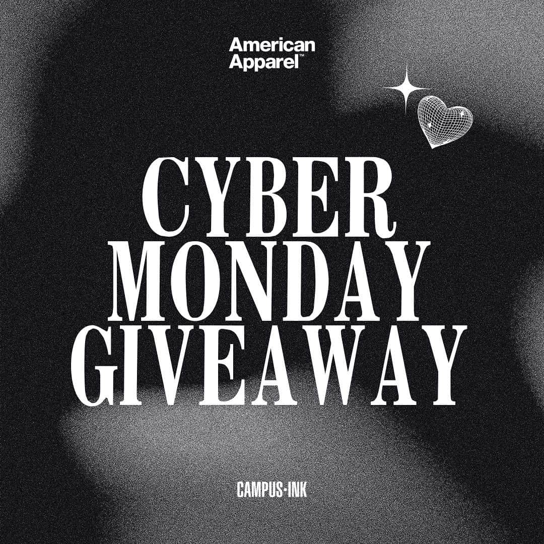 American Apparelのインスタグラム：「We're teaming up with @americanapparel to gift one lucky chapter with Heavyweight Tees! In honor of 30% off “The Sorority Collection,” we want ONE lucky chapter to win custom American Apparel shirts for every member! 🤩🖤🪩  You know the drill: - Follow @americanapparel + @campus.ink  - Share this post on your story and tag Campus Ink and American Apparel - Tag 3 besties who NEED this collection  Tomorrow, Tuesday, November 28th at 4 PM, we'll announce the winning chapter. You'll know it's us because it'll be from THIS account. We would never create a spam account to reach out to you, so please don't interact with any fake accounts pretending to be us. 👀  Best of luck!! and check out The Cyber Monday deals for The Sorority Collection deals that end TONIGHT!! LINK IN BIO TO SHOP! 👏  #Giveaway #sorority #americanapparel #campusink #shopnow #cybermonday」