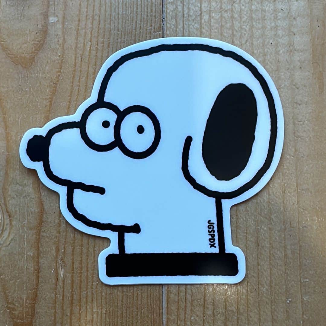 Jason G. Sturgillのインスタグラム：「To celebrate the arrival of my new Snoppy sticker, all stickers in my shop ship free to US peeps.」